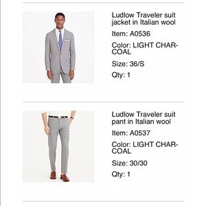 J. Crew Ludlow Slim Fit Traveler Suit